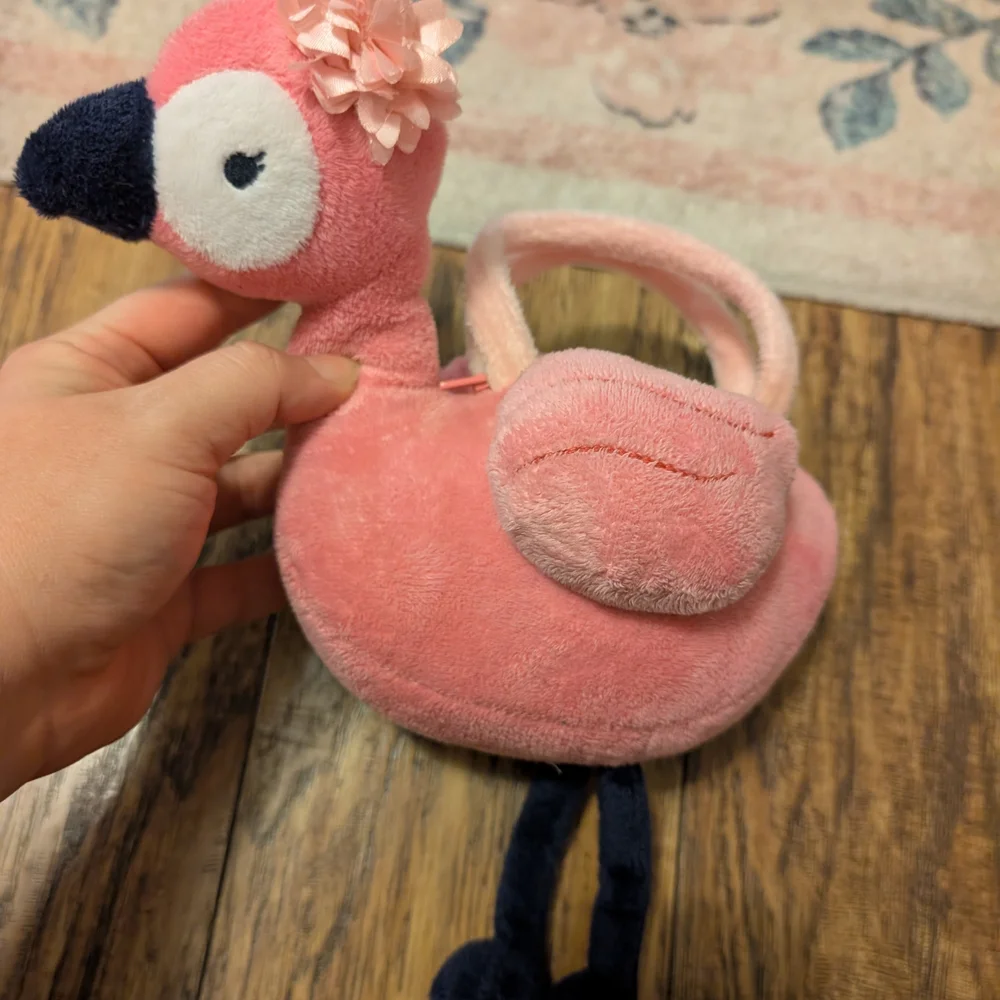 💥3/$24 Gymboree Fruit Punch‎ Pink Plush Flamingo Purse